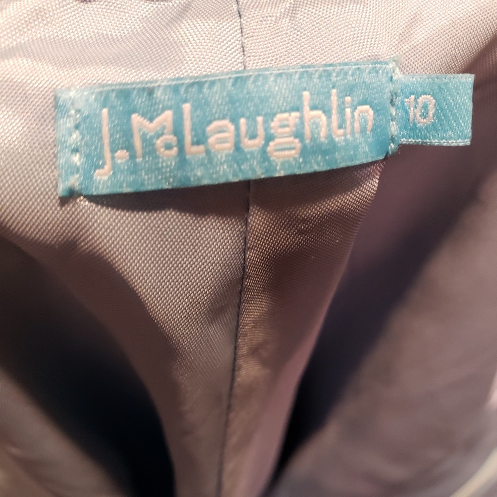 Dress pants sky blue beige paisley